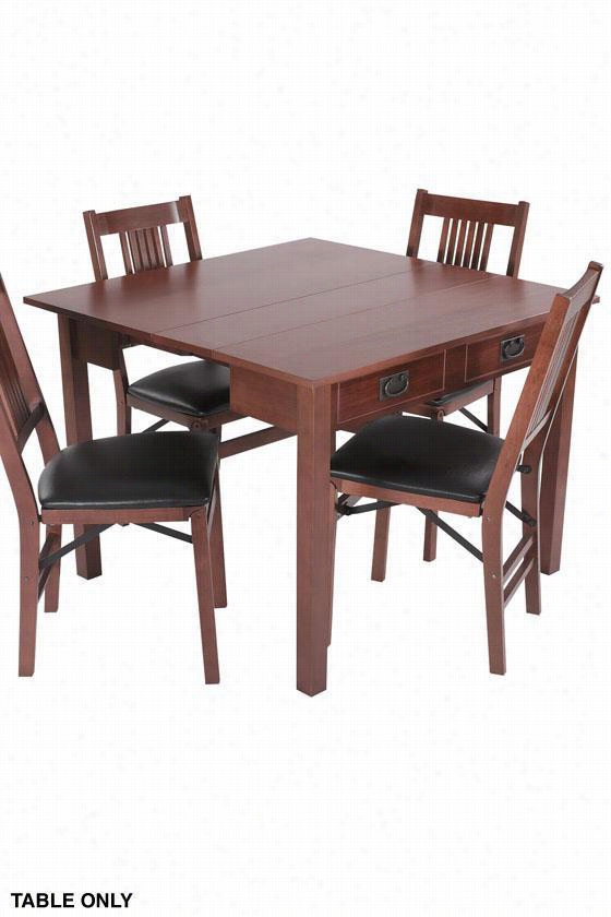 Expandaway Combination Dining Table - 30""hx40"&wuot;w, Brown