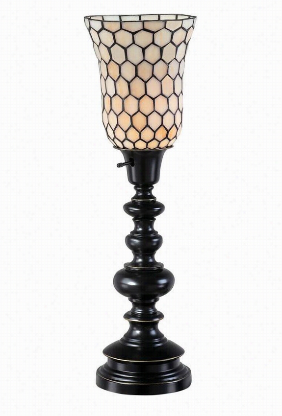 Fleming Table Lamp - 22.5""h X 6.75""w, Brozne