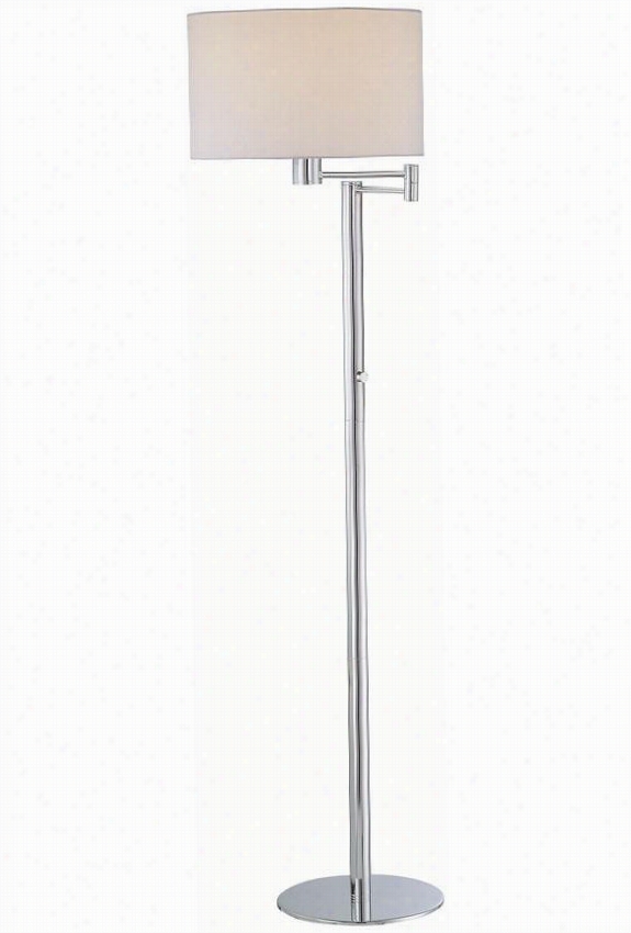 Gervasio Floor Lamp - 15.5&quto;"x63.25"", White