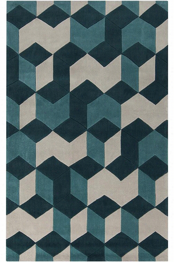 Helsinki Area Rug - 2'x3', Teal