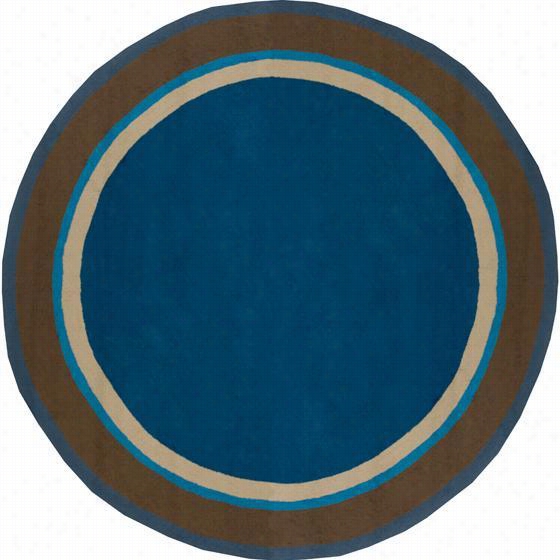 Hercules Area Rug -8' Round,blue