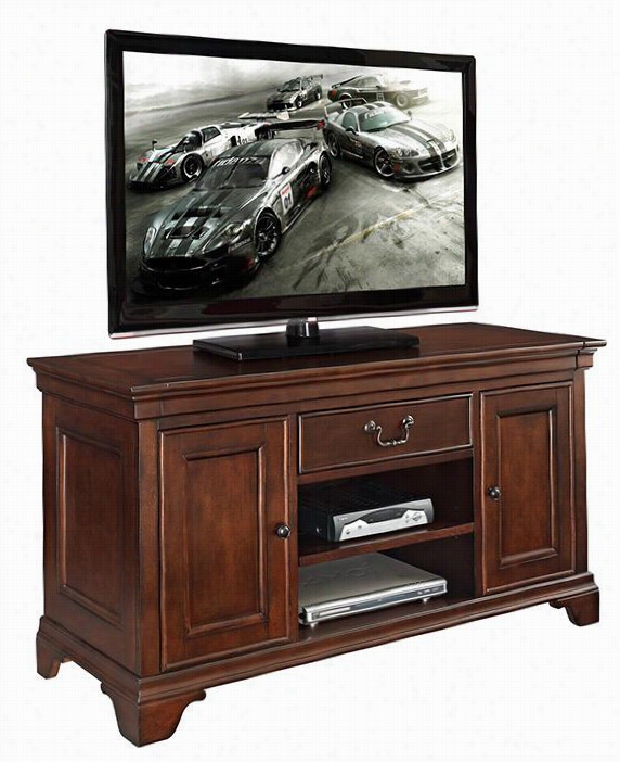 Boaster Tv Stand - 25.5hx50wx17.5d, Brick Red