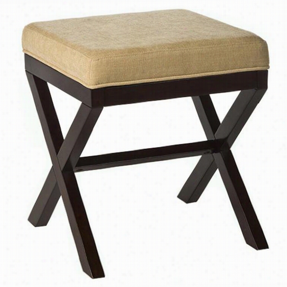 Jackson Vanity Stool - 19" "hx17&""wx17""d, Coffee Brown