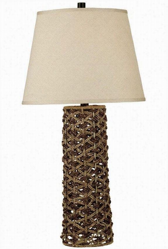 Jakarta Table Lamp - 30&""h, Ligght/dark Rope