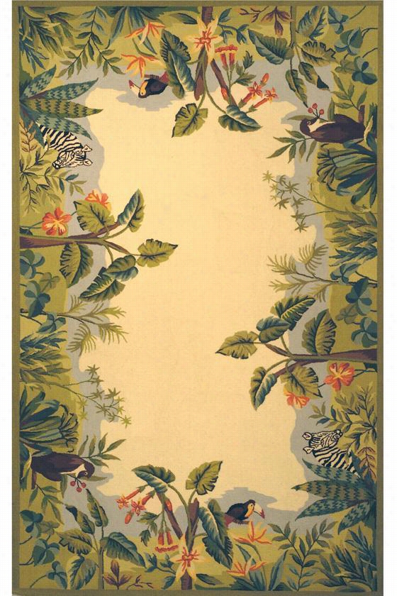 Jungle Area Rug I - 1'6""x2'8"", Ivroy