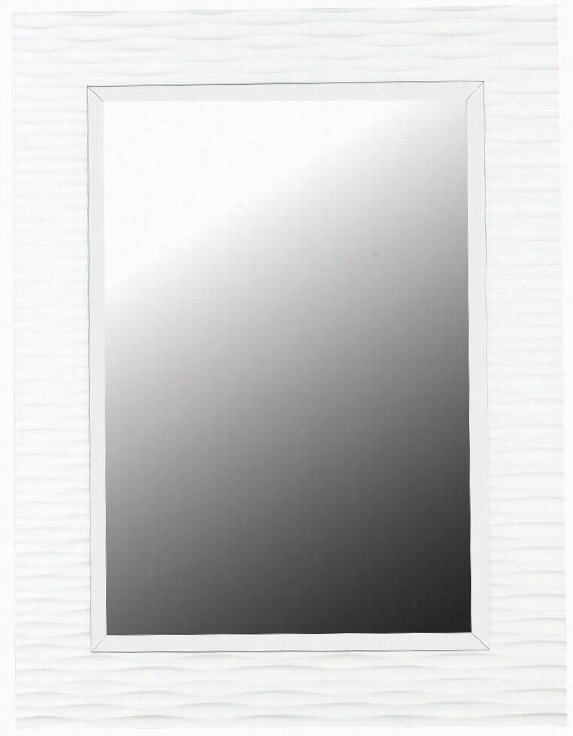 Kendrick Wall Mirror - 39h X 03""w, Gloss White