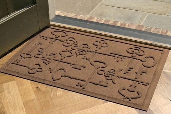 Keys To The City Doormat - 2'x3', Brown