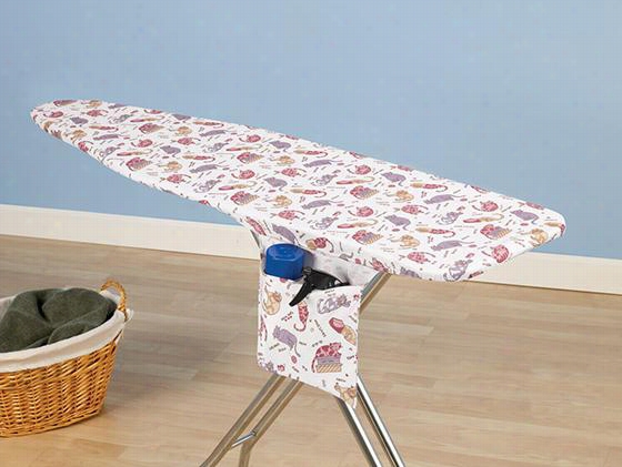 Kool Kats Ironing Board Cover And Pad - 15"" Wide, Multi