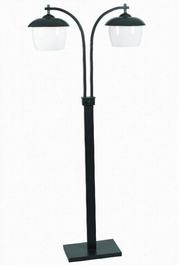 Lika All-weatther Outdoor Patio Floor Lamp - 55"&quo T;h X 8""w, Oil Rub Bronze
