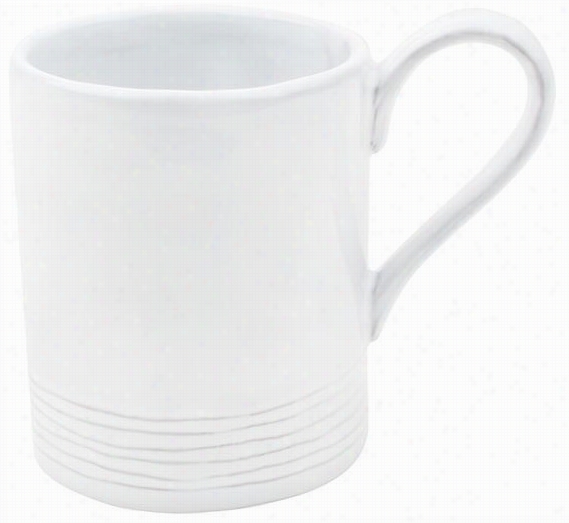 Lines Mug - 3"&qout;hx2&""w, White