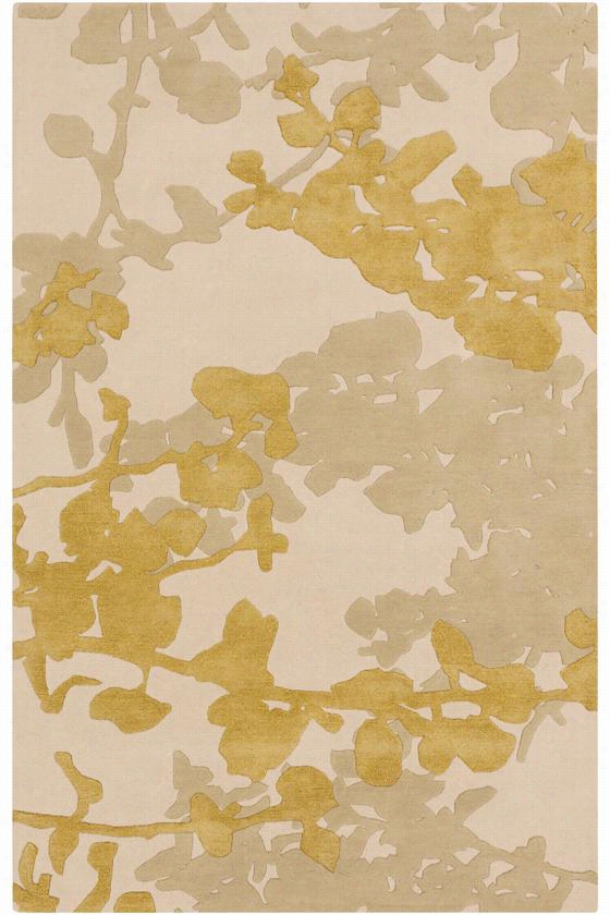 Loudoon Superficial Contents Rug - 5'x8', Gold