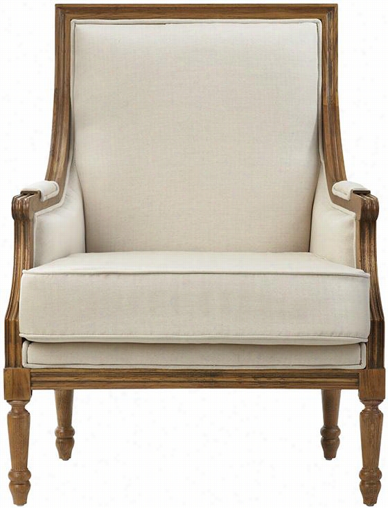 Marie Armchair - 38""hx28.75""w,, Natural Herrngbone