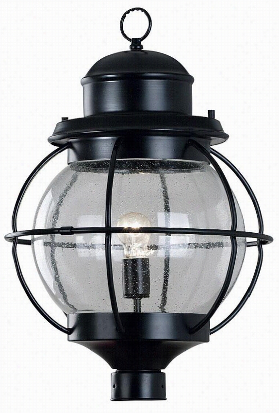 Maritime Post Lantern - 1-light, Black