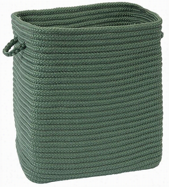 Martha Stewart Living Woven Stor Maturity Bassket  - 20hx12""w, Mgrtle Green Large