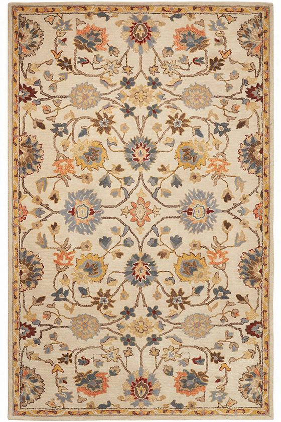 Milan Area Rug - 6' Round, Gold