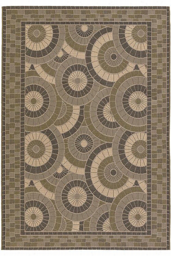 Multiplicity Area Rug - 2'x3'7"", Cream-green