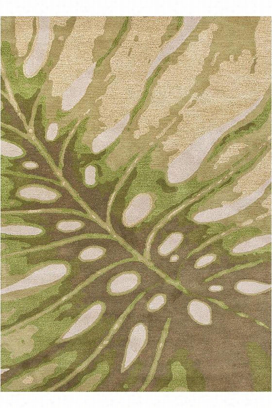 Palm Area Rug - 5'x8', Gold