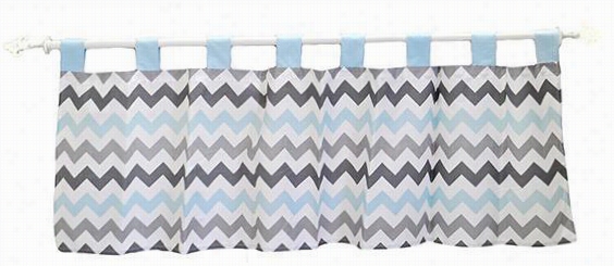 Pattern Play Valance - 15""hx54&quto;"w, Blue