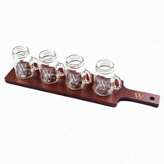 Persnoalized Monogram Moonshine Sampler Set  - Set, Maroon