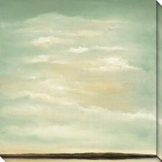 Perspective I Canvas Wall Art - I, Green