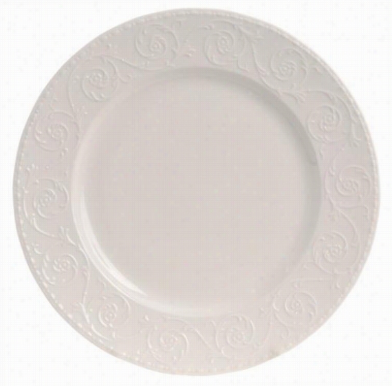 Riviera Dinner Plates - Set Of 6 - Set Of 6,, Brighht White