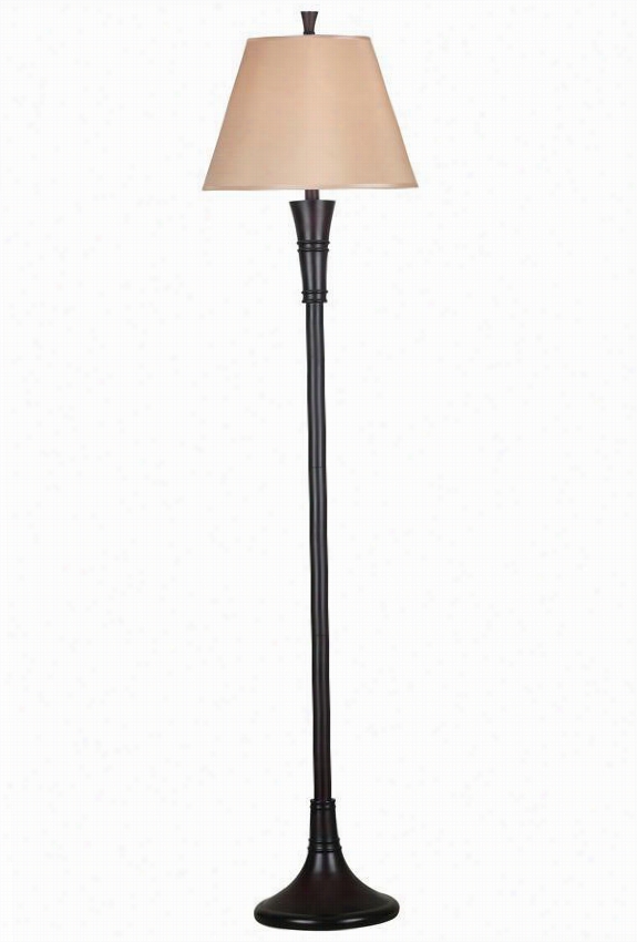 Rowley Floor Lamp - 63""hx15""d, Rbonze