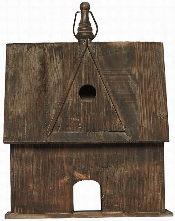 Rustic Wo Odbirdhouse - 20&quoot;"hx11""wx9&quott;"d, Brown