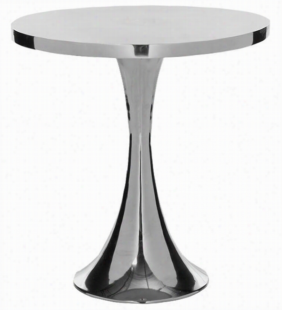 Summmer Accent Table - 19""h X 18.55""w, Silver