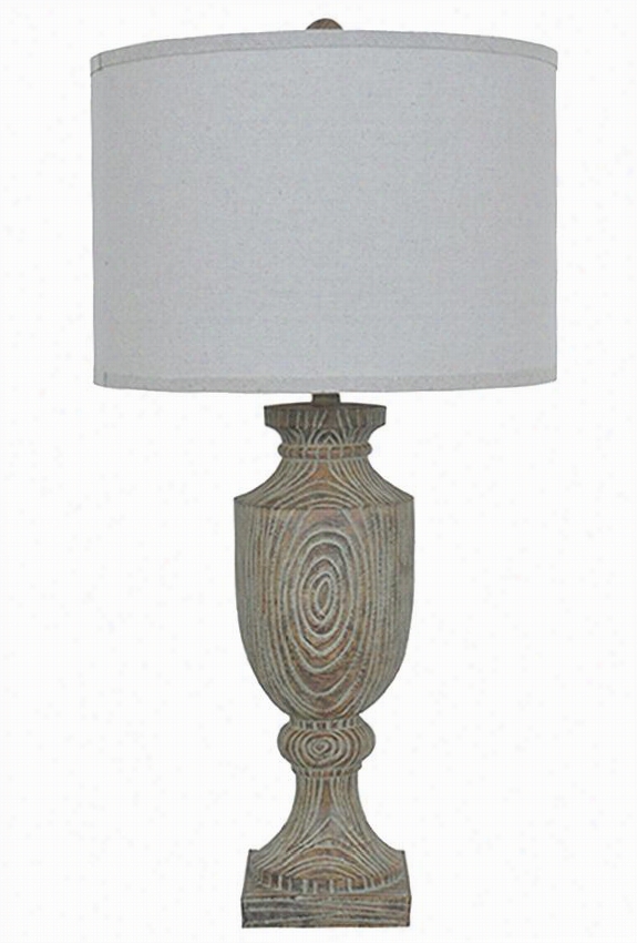 Toryn Table Lamp - 31&quott;"hx16""diameter, Woodtone