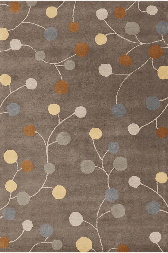 Yegros Area Rug - 4'square, Grey