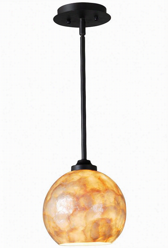 Aden 1-lighy Mini Pendant - 9""hx9"&quo T;diameter, Oil Rubbed Bronze