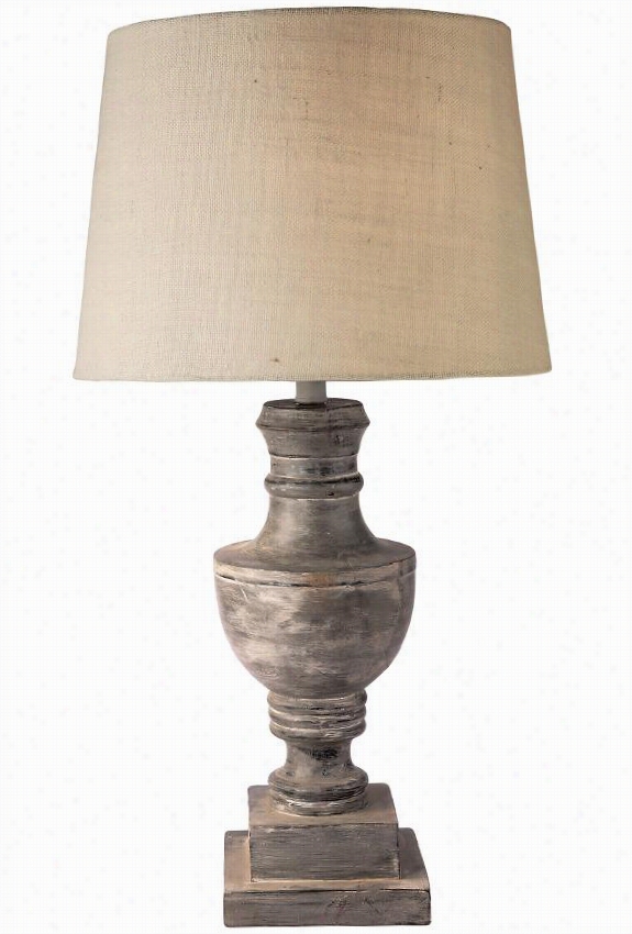 Admiral Table Lamp - 32"&quog;hx16""diameter, Distressed Grey Finish