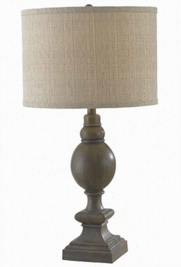 Andover Table  Lamp - 30""hx15""d, Driftwood