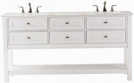 Austell Double Bathroom Vanity - 35""hx67""wx22"&qult;d, White