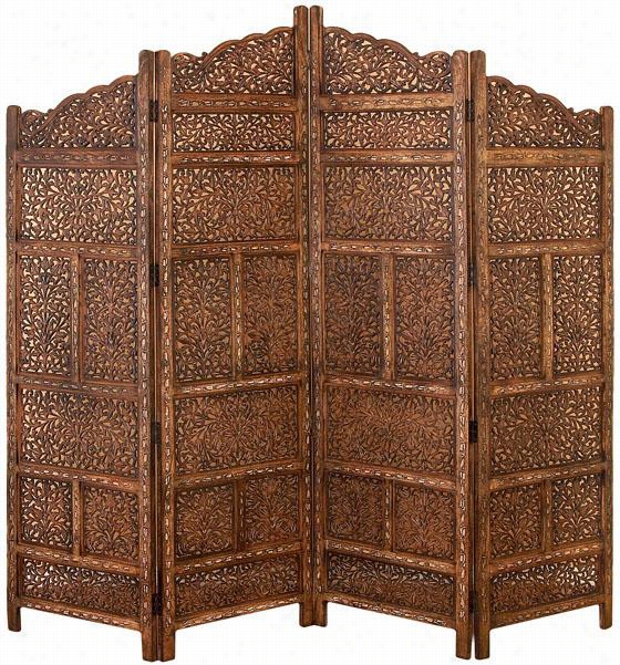 Aztec Screen - 72""hx80""wx1""d,  Brown