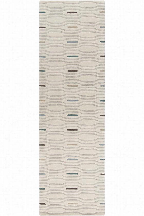 Babylon Area Rug - '26""x8', Ivory