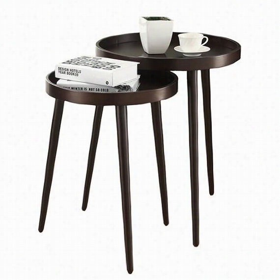 Benson Nesting Tables - Set Of 2 - Set Of 2, Cappuccino