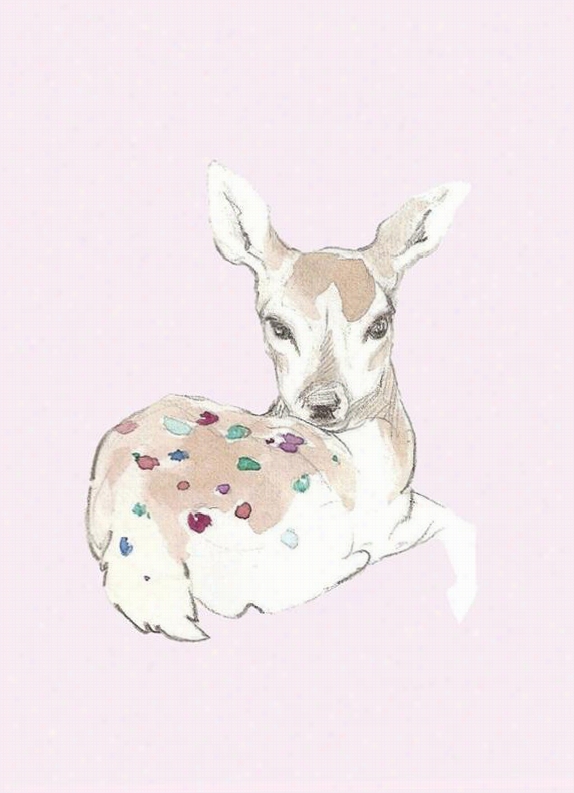 Blithe Fawn Wall Art - 24""hx118""wx1.5""d, Anna Burnett