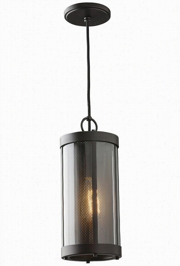 Bluffton Mini Pendant - 13""hx.25""diameter, Iol-rubbe D Bronze