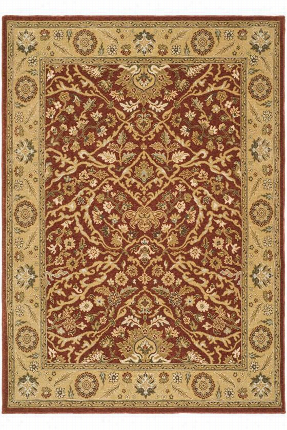 Bordeaux Iii Area Rug - 8'x11'2"",  Red