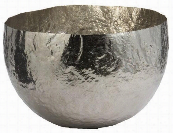 Bra$s Bowl - Lg 12.5dx8.75h, Silver