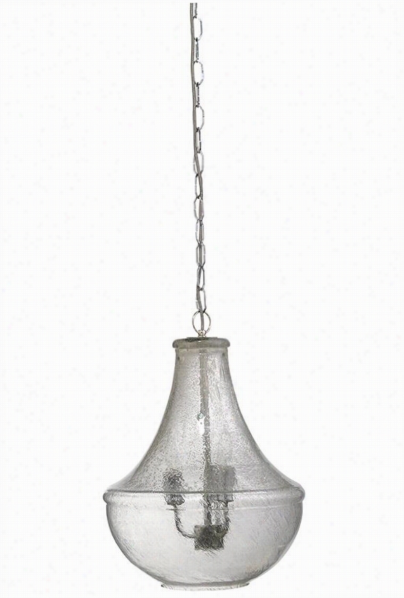 Carlisle Chandelier - 20.5""hx18""wx18d, Clear Glass