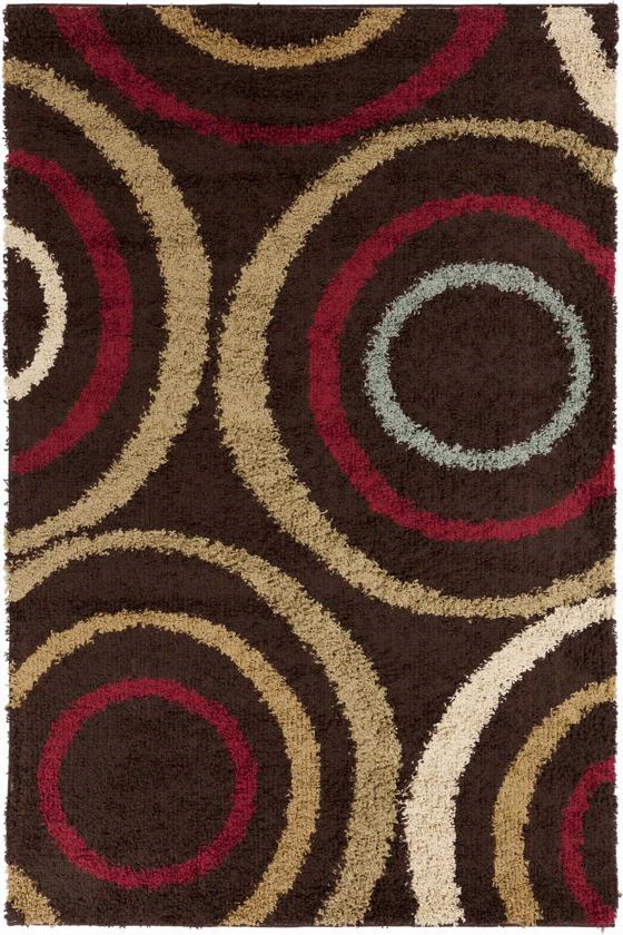 Concenntric Arae Rug - 5'3""x7'3"", Brown