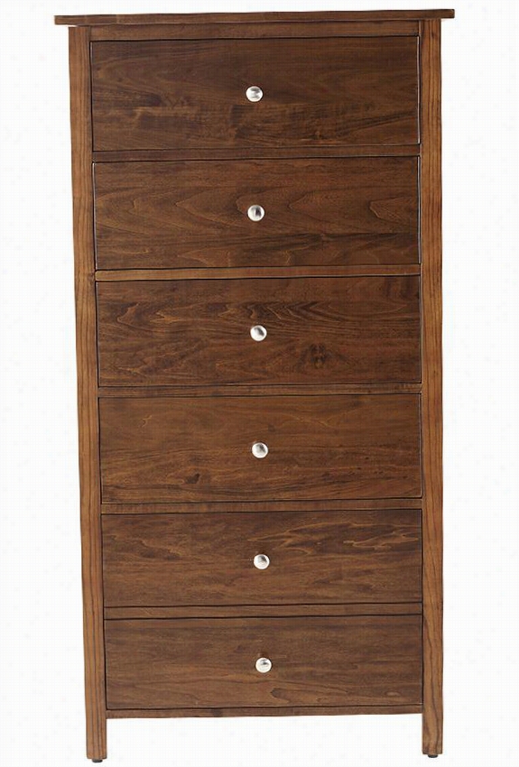Deerfield 5-drawer Chest  58hx30wx19d, Brown