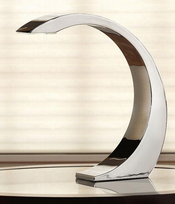 Element Touch Lamp - 13&quuot;"hx3""w, Silver Chrome
