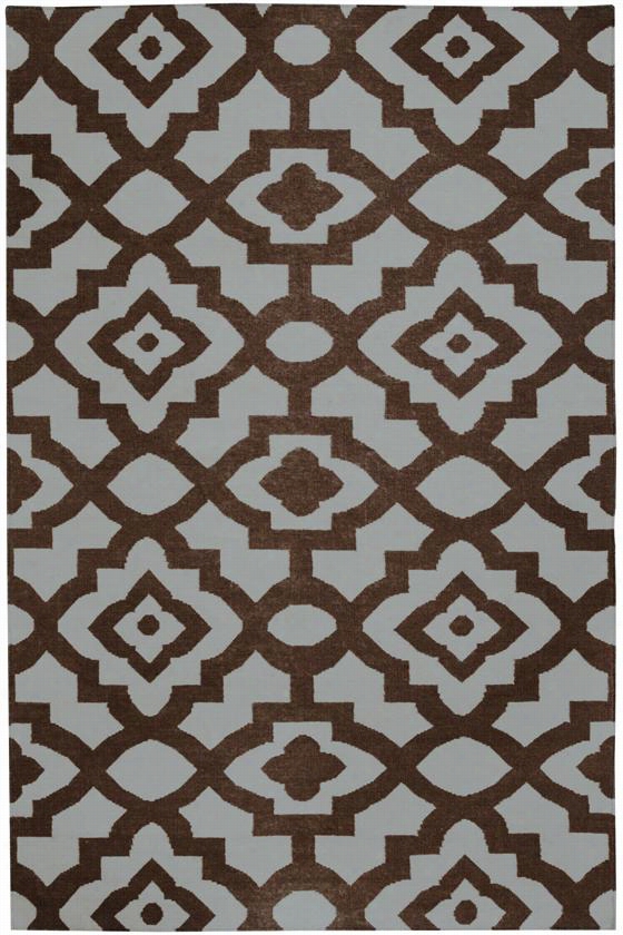 Elodie Raea Rug - 5'x8', Chocolate Brown