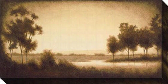 Eucalyptys Landscape I Canvas Wall Art - 48""hx24""w, Sepia
