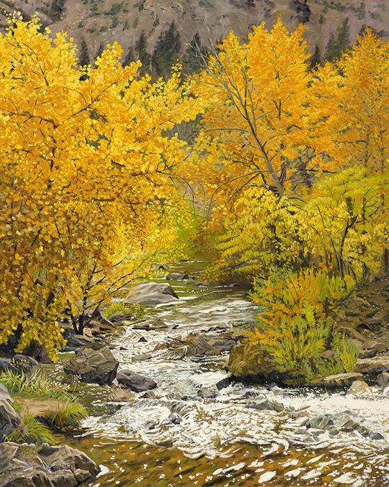 Fall On Baer Creek Wall Art - 24""hx30&qo;t"wx1.5""d, Danil Fishback