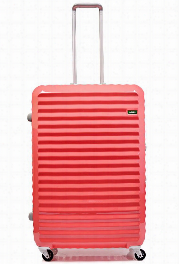 Groove Frame Upright Spinner Luggage - 23" ;"hx16""wx11""d, Pink
