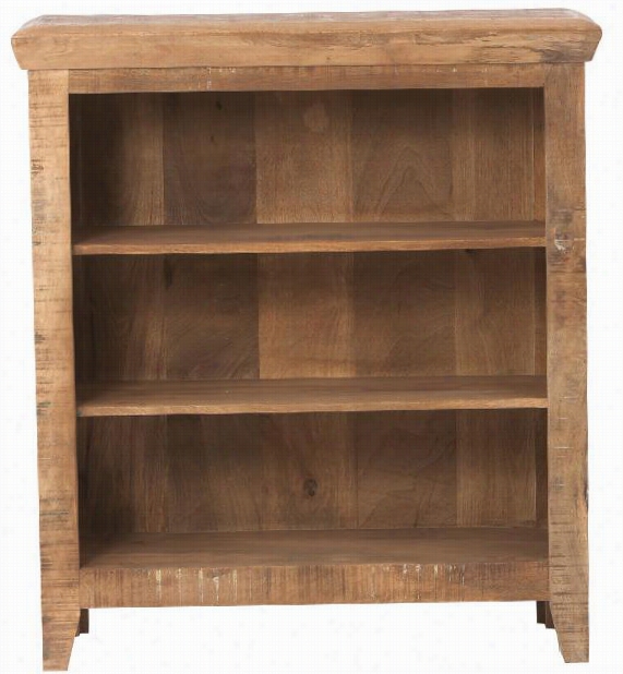 Holbrook 3-shelf Bookcase - 40""hx36""wx14""d, Rclmed Natural